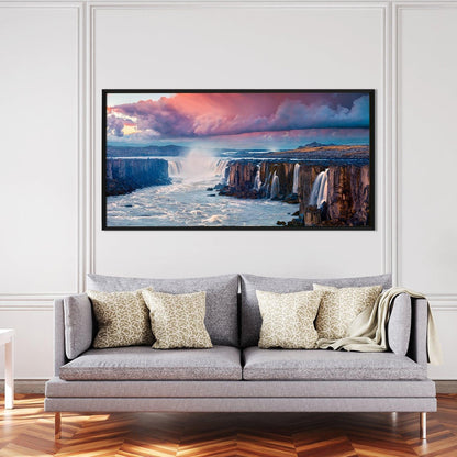 Mesmerising Landscapes Art Large Canvas Paintings. Framed Digital Reprints of Famous and Vibrant Artwork (LDWA17). - Khirki.in 