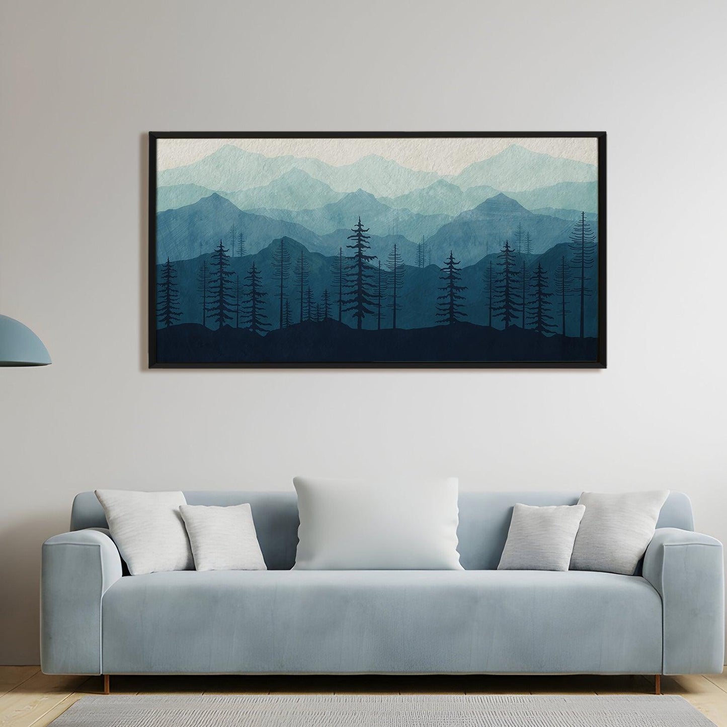 Mesmerising Landscapes Art Large Canvas Paintings. Framed Digital Reprints of Famous and Vibrant Artwork (LDWA19) - Khirki.in 