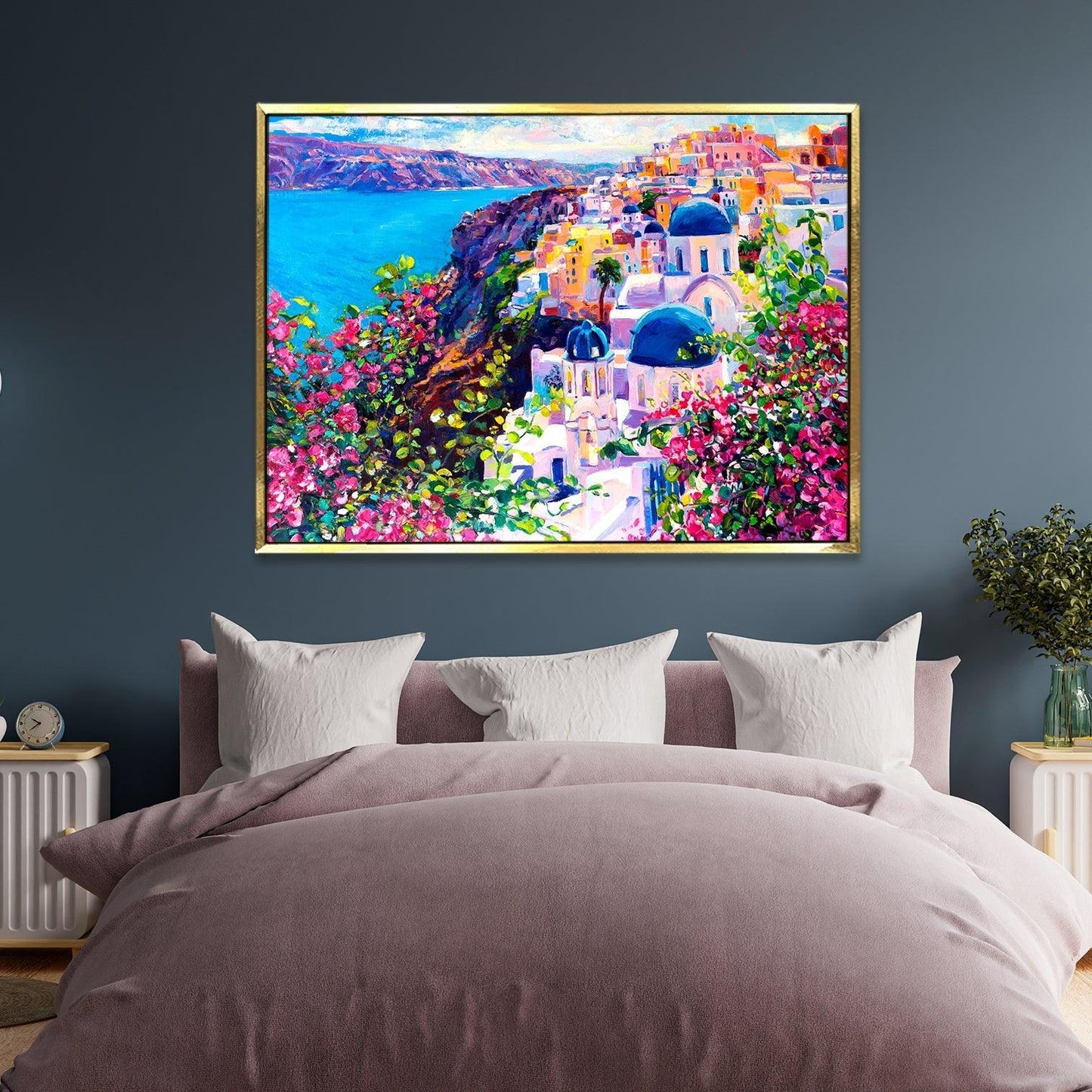 Beautiful Landscapes Painting on Canvas. Large Premium Framed Wall Art for Living Room, Office Spaces.  (LDWA24) - Khirki.in 
