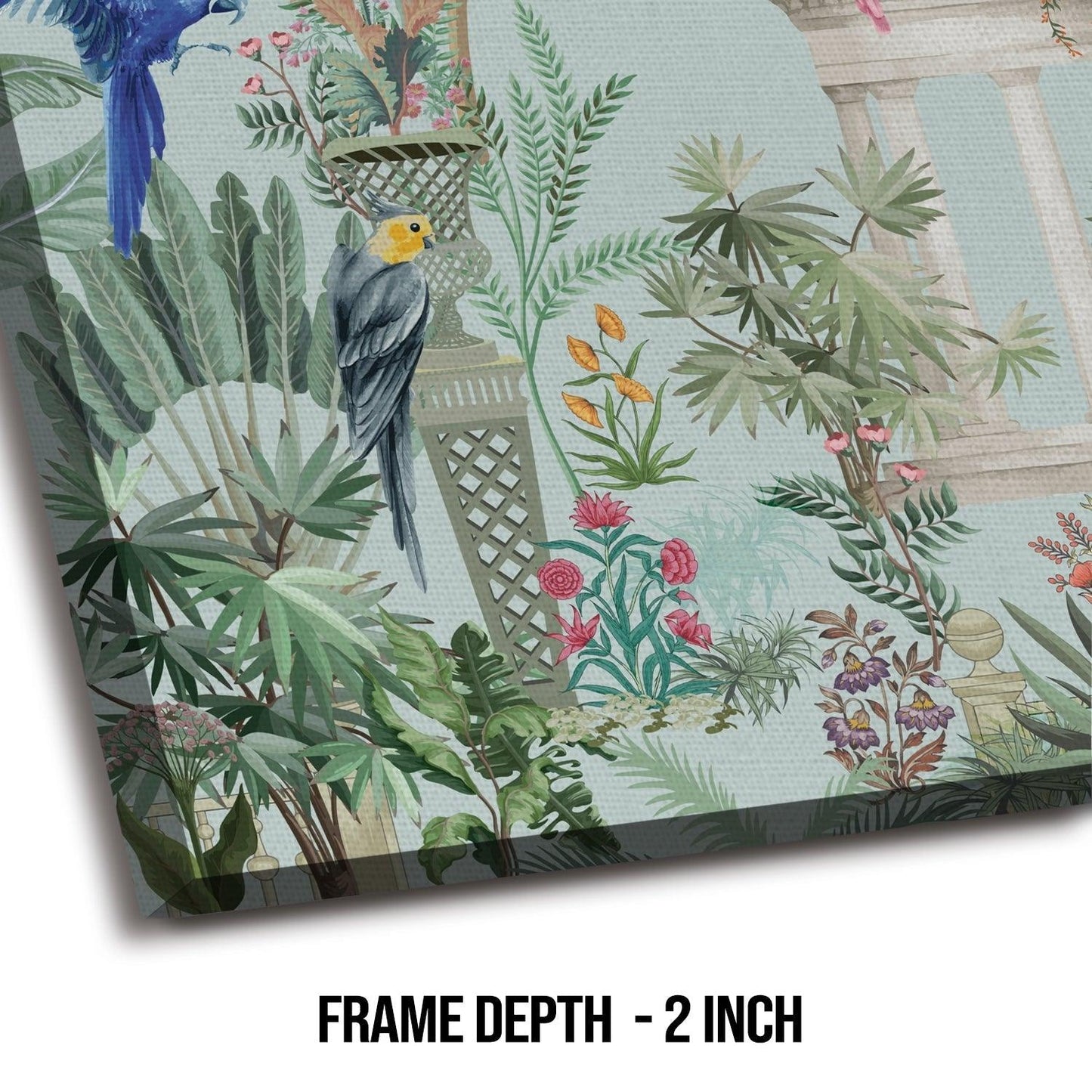 Mughal Indian Wall Art Large Size Canvas Painting For Home Decoration (ETHWA32).