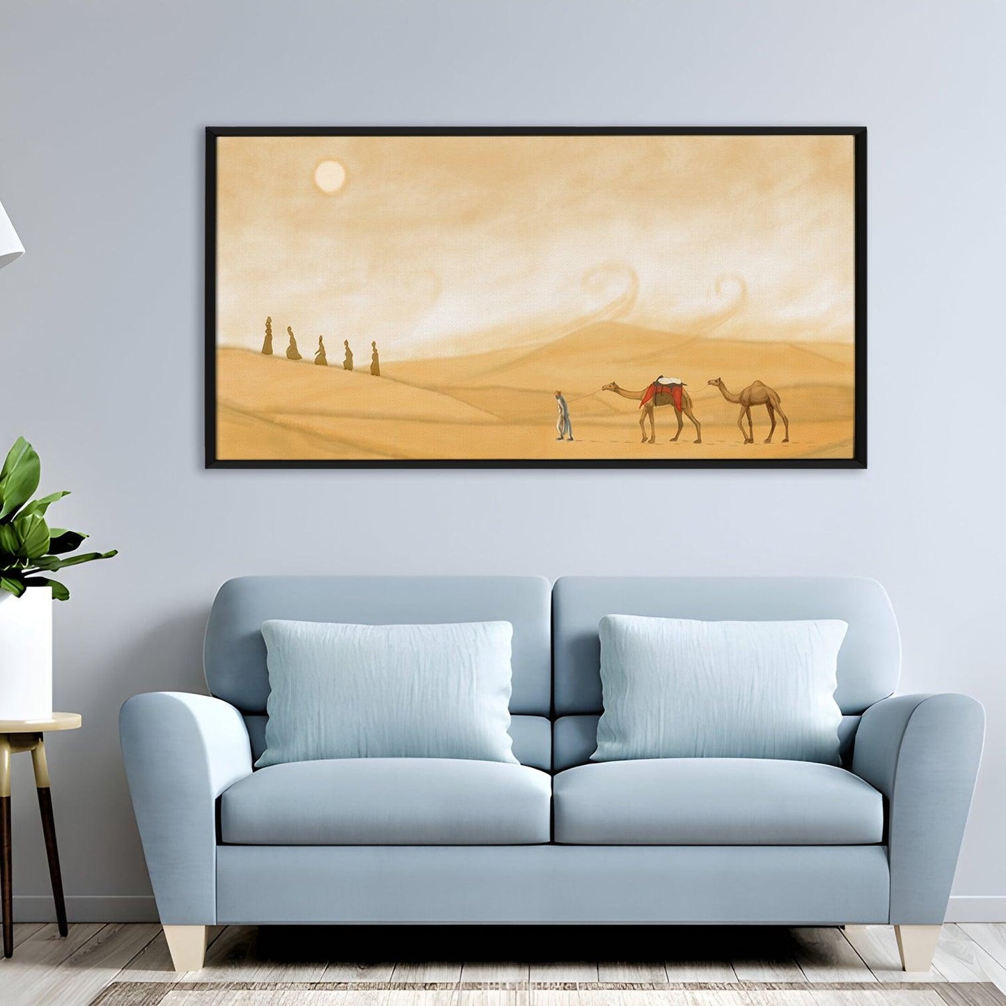 Mesmerising Landscapes Art Large Canvas Paintings. Framed Digital Reprints of Famous and Vibrant Artwork (LDWA16) - Khirki.in 