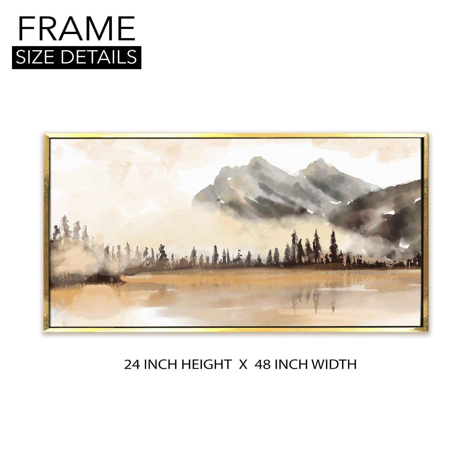 Amazing Wildlife Wall Art. Large Canvas Paintings. Framed Digital Reprints of Jungle, Wildlife, Animals and Birds 24 Inch x 48 Inch (WBWA23) - Khirki.in 