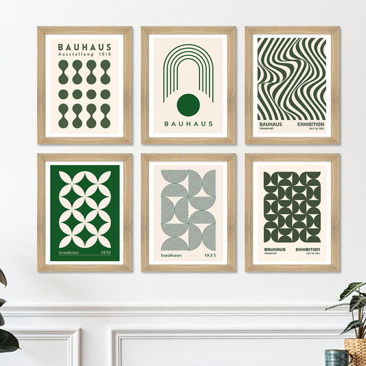 Exclusive Vintage Bauhas Art Paintings: Enhance Your Home Décor with Framed European and Floral Masterpieces - Perfect for Living Rooms, Bedrooms, and Office Spaces (ARTFM013) - Khirki.in 