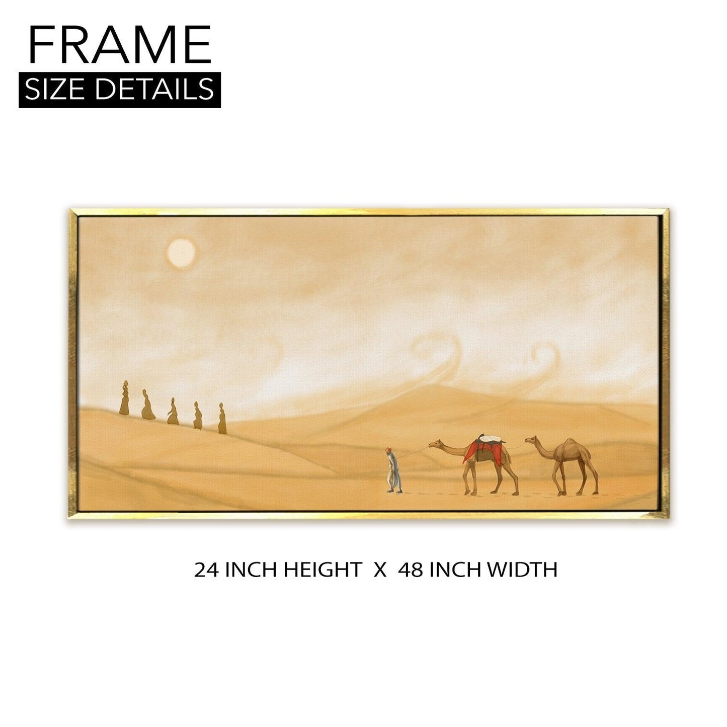 Mesmerising Landscapes Art Large Canvas Paintings. Framed Digital Reprints of Famous and Vibrant Artwork (LDWA16) - Khirki.in 