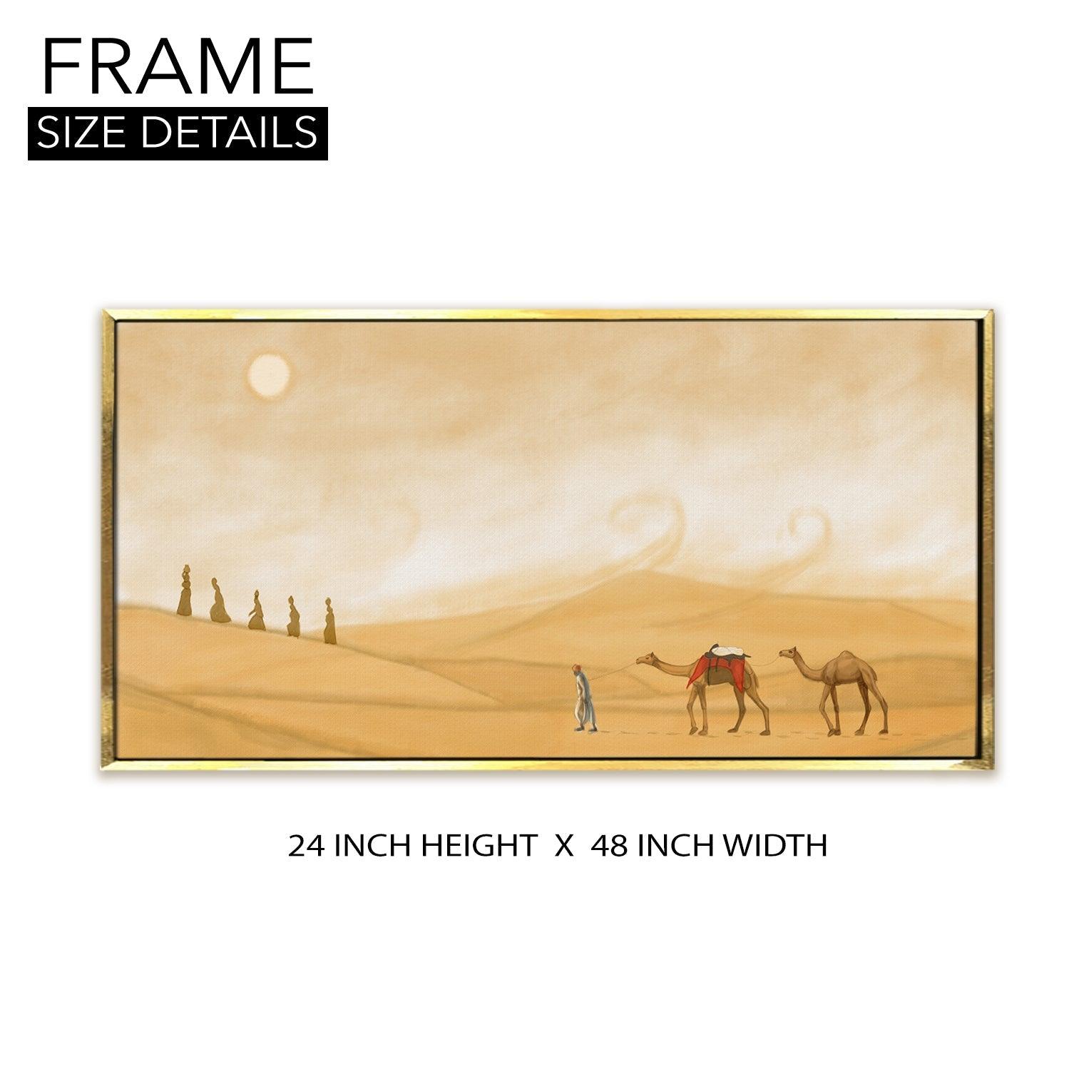 Mesmerising Landscapes Art Large Canvas Paintings. Framed Digital Reprints of Famous and Vibrant Artwork (LDWA16) - Khirki.in 