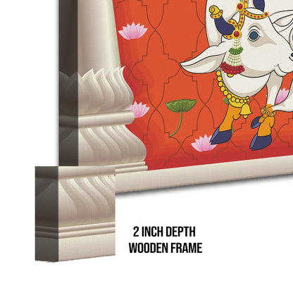 Traditional Indian Pichwai Wall Art Canvas Painting For Home Decor (PWA13).