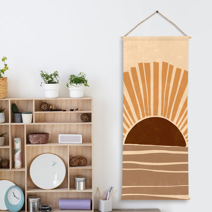 Large Wallpaper Style Wall Hanging Tapestry. Thick fabric, Ready to Hang Wall Décor. Size 24 In x 60 In. BOHOTPS006