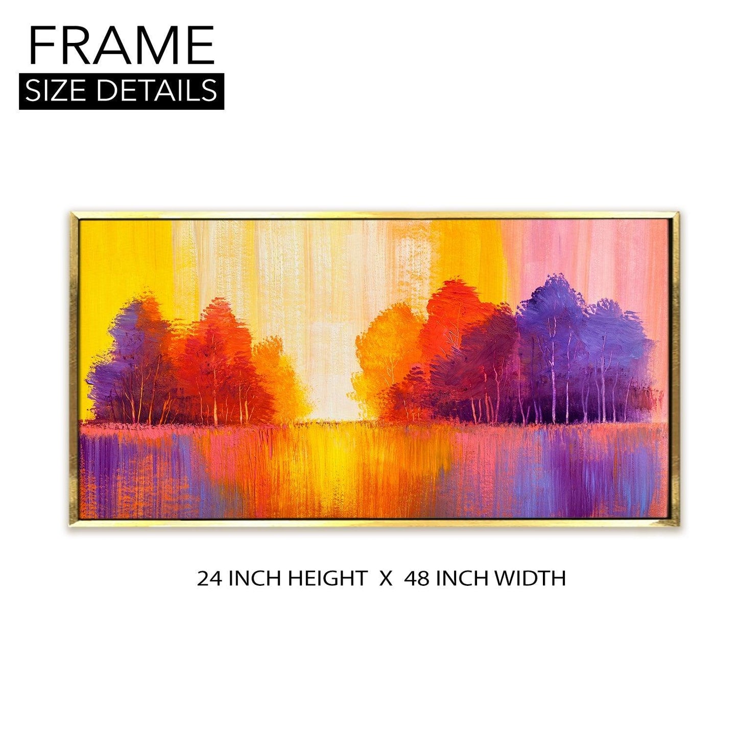 Mesmerising Landscapes Art Large Canvas Paintings. Framed Digital Reprints of Famous and Vibrant Artwork (LDWA08) - Khirki.in 