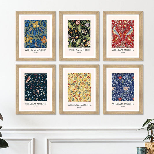 Vintage Art Paintings: Enhance Your Home Décor with Framed European and Floral Masterpieces - Perfect for Living Rooms, Bedrooms, and Office Spaces (WILLIAM MORRIS) (ARTFM006) - Khirki.in 