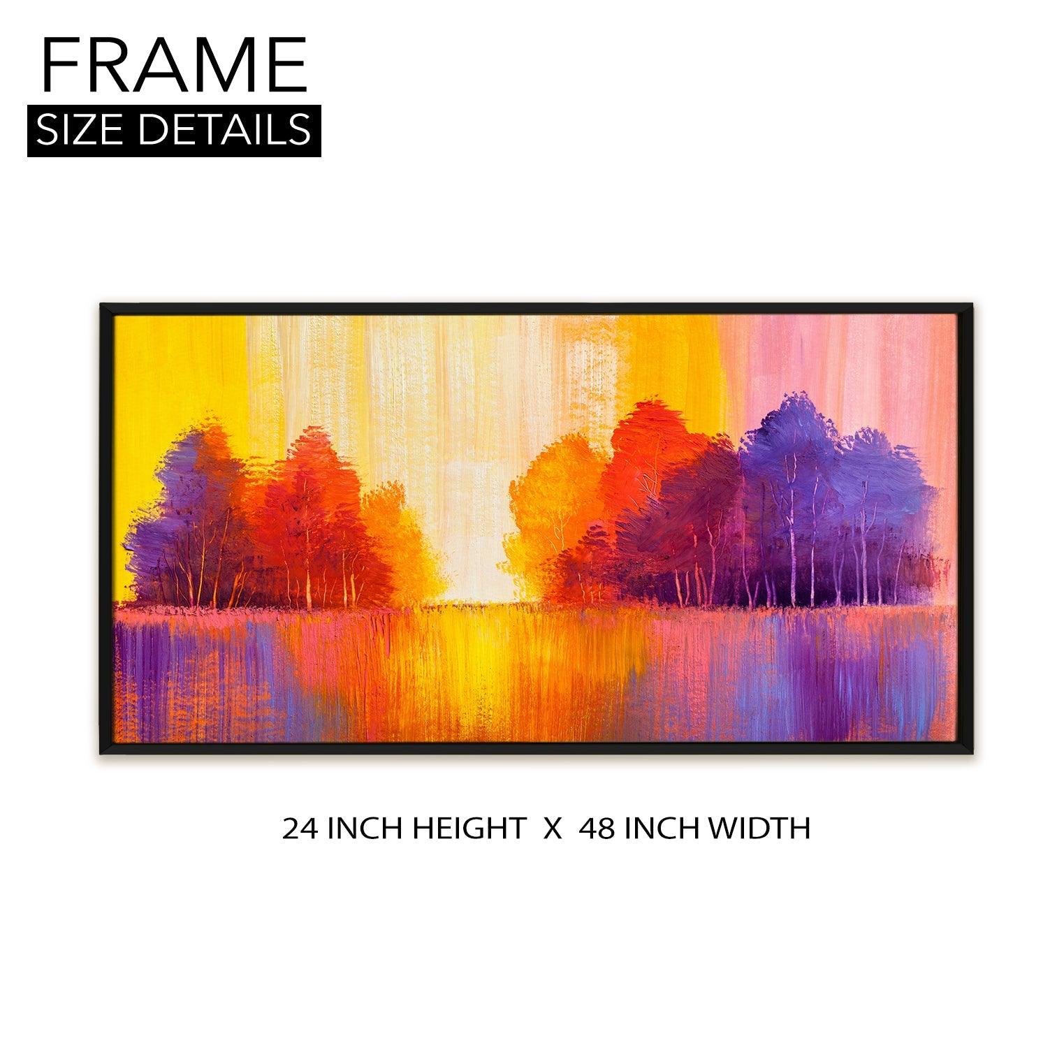 Mesmerising Landscapes Art Large Canvas Paintings. Framed Digital Reprints of Famous and Vibrant Artwork (LDWA08) - Khirki.in 