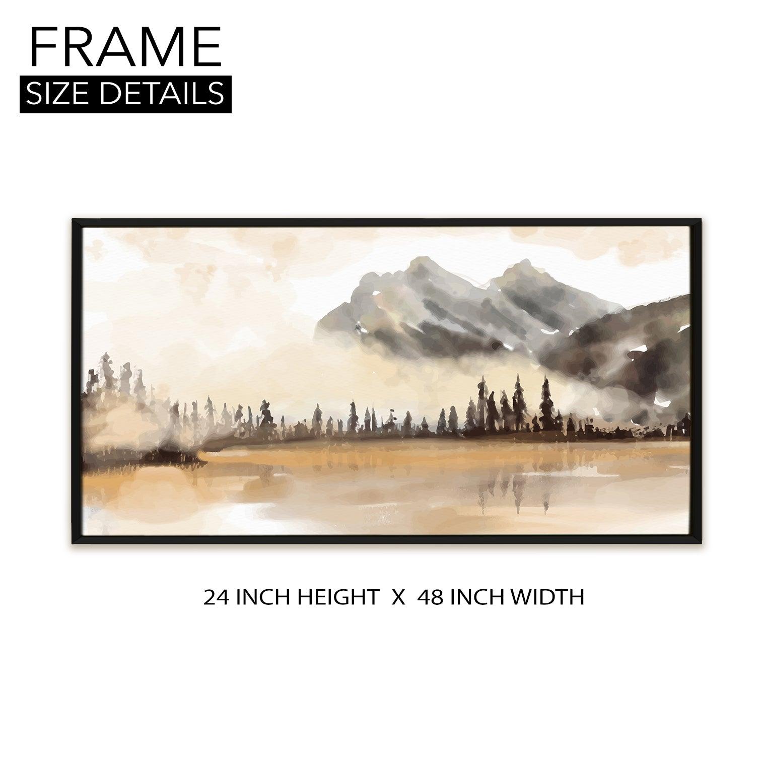 Amazing Wildlife Wall Art. Large Canvas Paintings. Framed Digital Reprints of Jungle, Wildlife, Animals and Birds 24 Inch x 48 Inch (WBWA23) - Khirki.in 