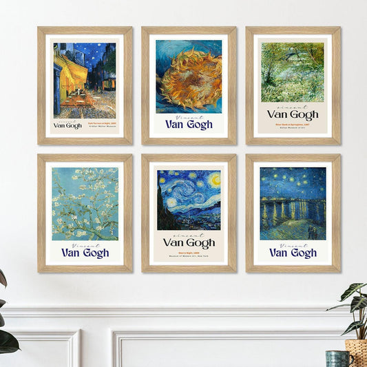 Exclusive Vintage Art Paintings: Enhance Your Home Décor with Framed European and Floral Masterpieces - Perfect for Living Rooms, Bedrooms, and Office Spaces (VINCENT VAN GOGH) (ARTFM010) - Khirki.in 