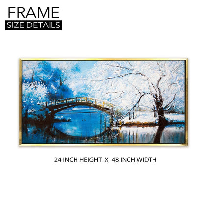 Mesmerising Landscapes Art Large Canvas Paintings. Framed Digital Reprints of Famous and Vibrant Artwork (LDWA11) - Khirki.in 