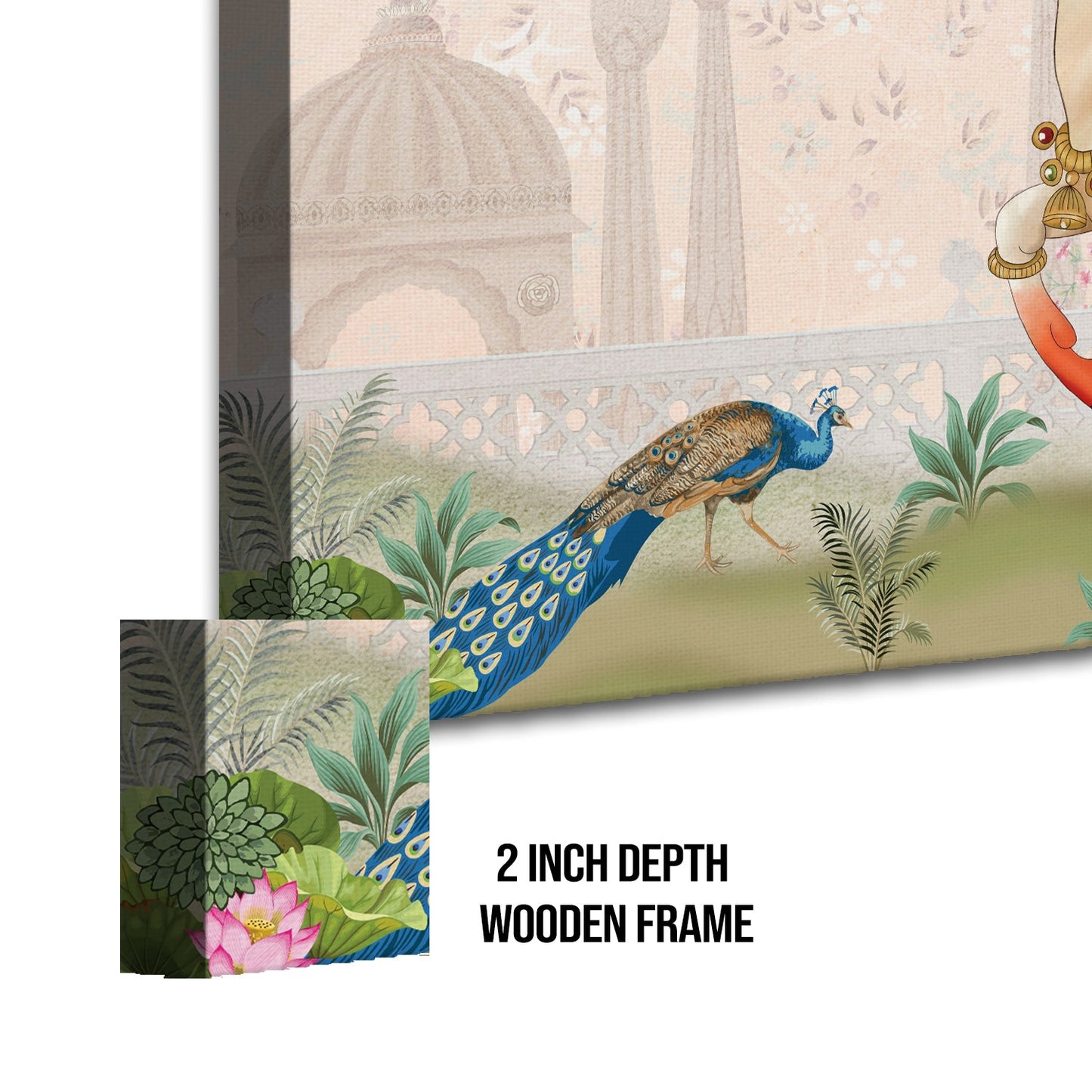 Traditional Indian Pichwai Wall Art Canvas Painting For Home Decor (PWA06).