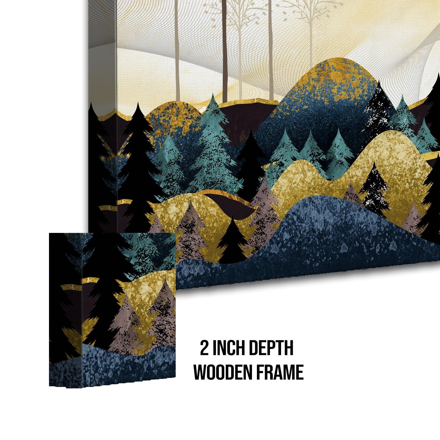 Amazing Wildlife Wall Art. Large Canvas Paintings. Framed Digital Reprints of Jungle, Wildlife, Animals and Birds 24 Inch x 48 Inch (WBWA17) - Khirki.in 