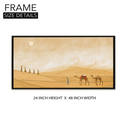 Mesmerising Landscapes Art Large Canvas Paintings. Framed Digital Reprints of Famous and Vibrant Artwork (LDWA16) - Khirki.in 