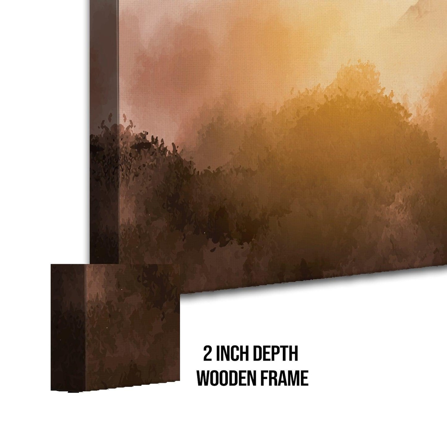 Mesmerising Landscapes Art Large Canvas Paintings. Framed Digital Reprints of Famous and Vibrant Artwork (LDWA12) - Khirki.in 