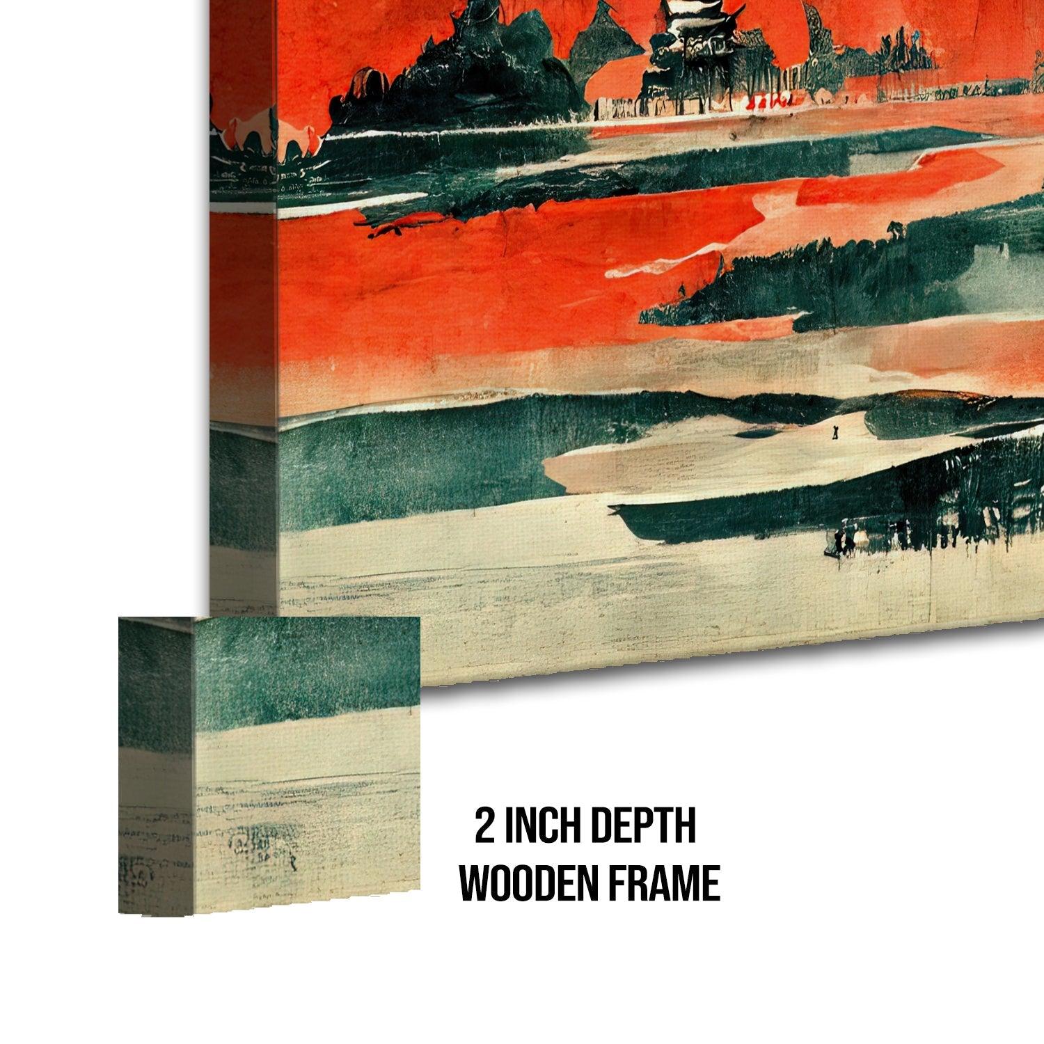 Mesmerising Landscapes Art Large Canvas Paintings. Framed Digital Reprints of Famous and Vibrant Artwork (LDWA10) - Khirki.in 