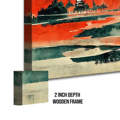 Mesmerising Landscapes Art Large Canvas Paintings. Framed Digital Reprints of Famous and Vibrant Artwork (LDWA10) - Khirki.in 