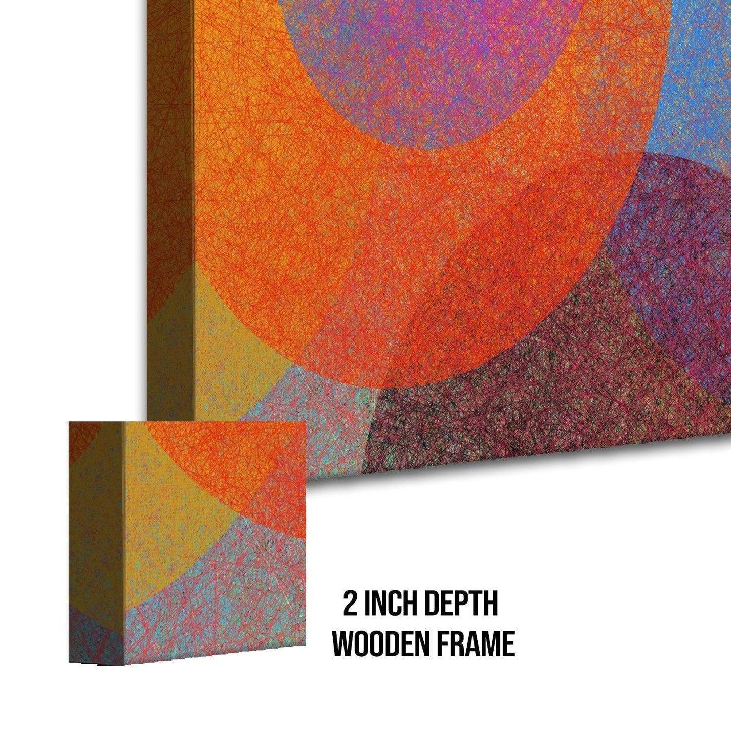 Abstract Modern Art Large Canvas Paintings. Framed Digital Reprints of Famous and Vibrant Artwork (MAWA12) - Khirki.in 