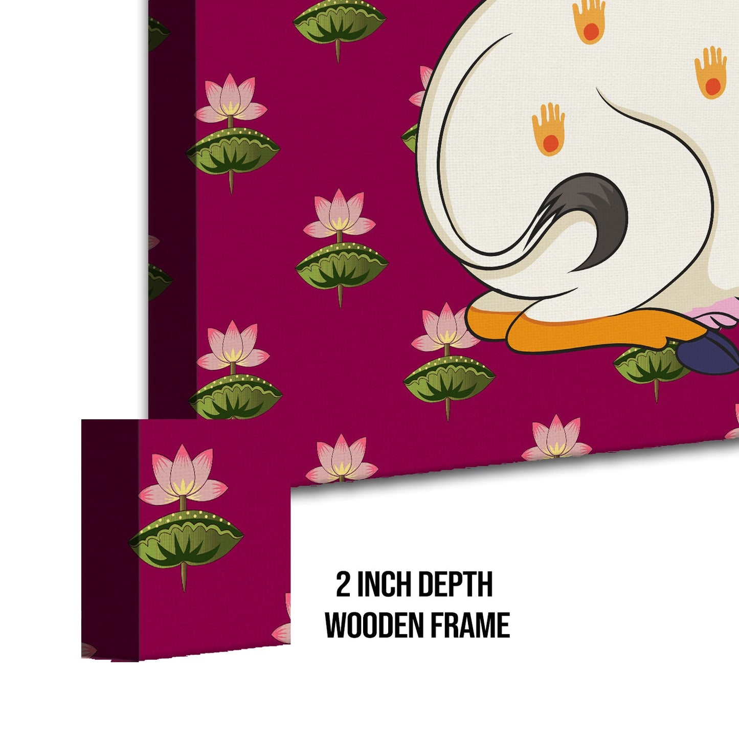 Traditional Indian Pichwai Wall Art Canvas Painting For Home Decor (PWA09).