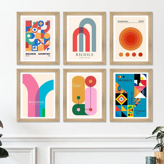 Exclusive Vintage Bauhas Art Paintings: Enhance Your Home Décor with Framed European and Floral Masterpieces - Perfect for Living Rooms, Bedrooms, and Office Spaces (ARTFM014) - Khirki.in 