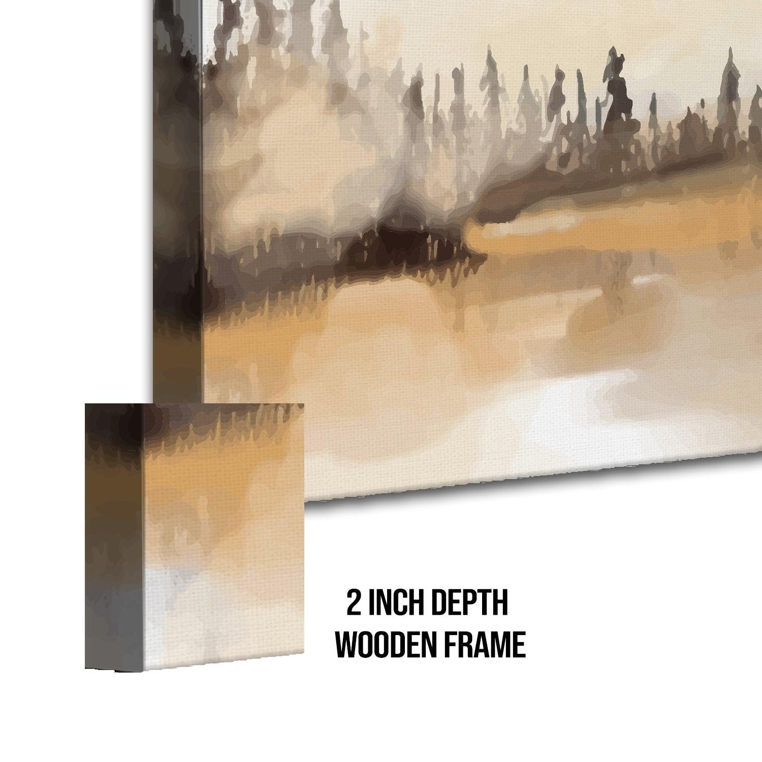 Amazing Wildlife Wall Art. Large Canvas Paintings. Framed Digital Reprints of Jungle, Wildlife, Animals and Birds 24 Inch x 48 Inch (WBWA23) - Khirki.in 