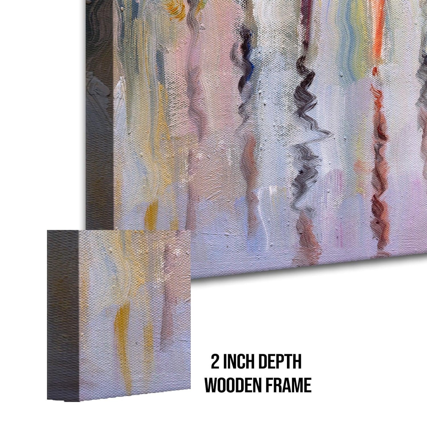 Abstract Modern Art Large Canvas Paintings. Framed Digital Reprints of Famous and Vibrant Artwork (MAWA18) - Khirki.in 
