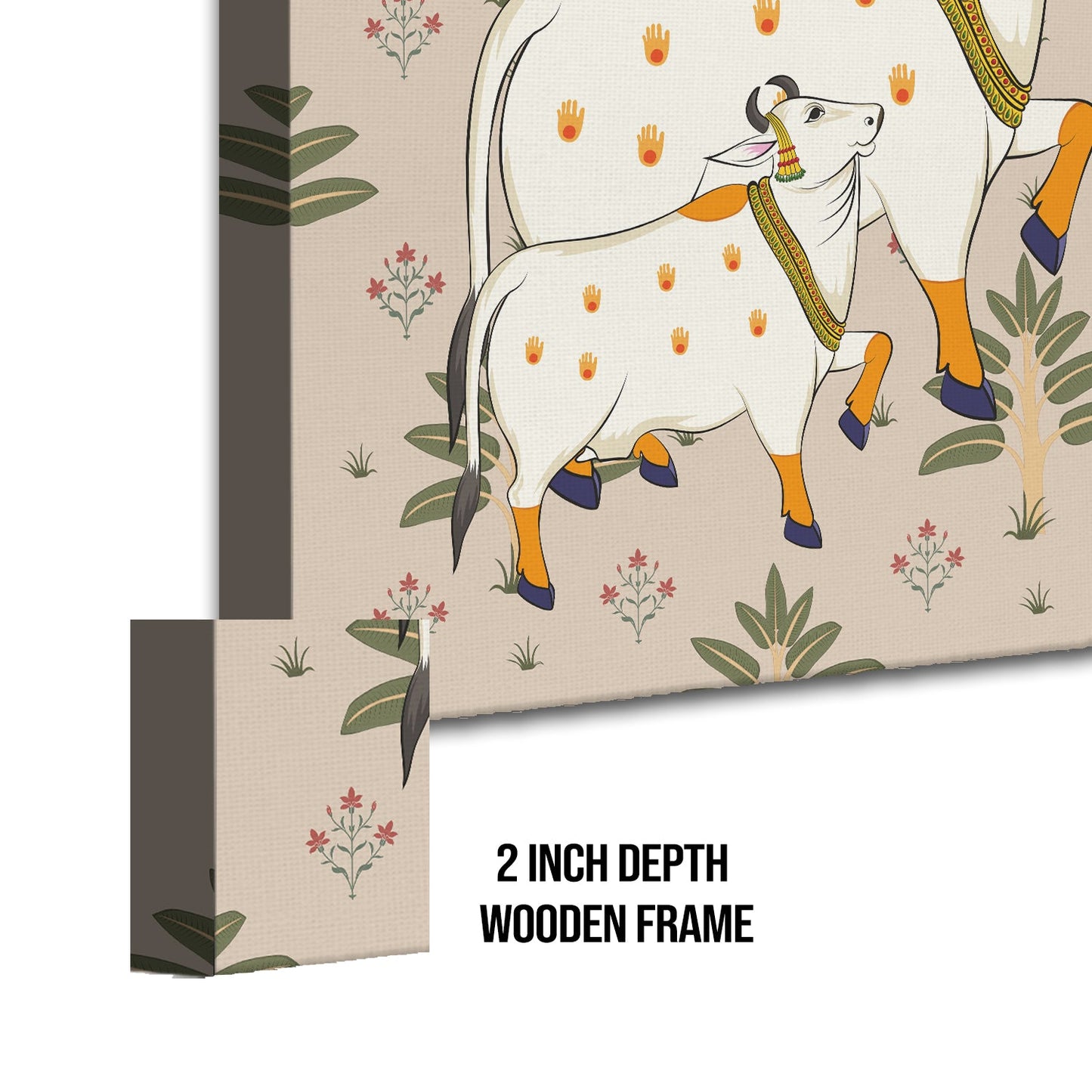 Traditional Indian Pichwai Wall Art Canvas Painting For Home Decor (PWA15).