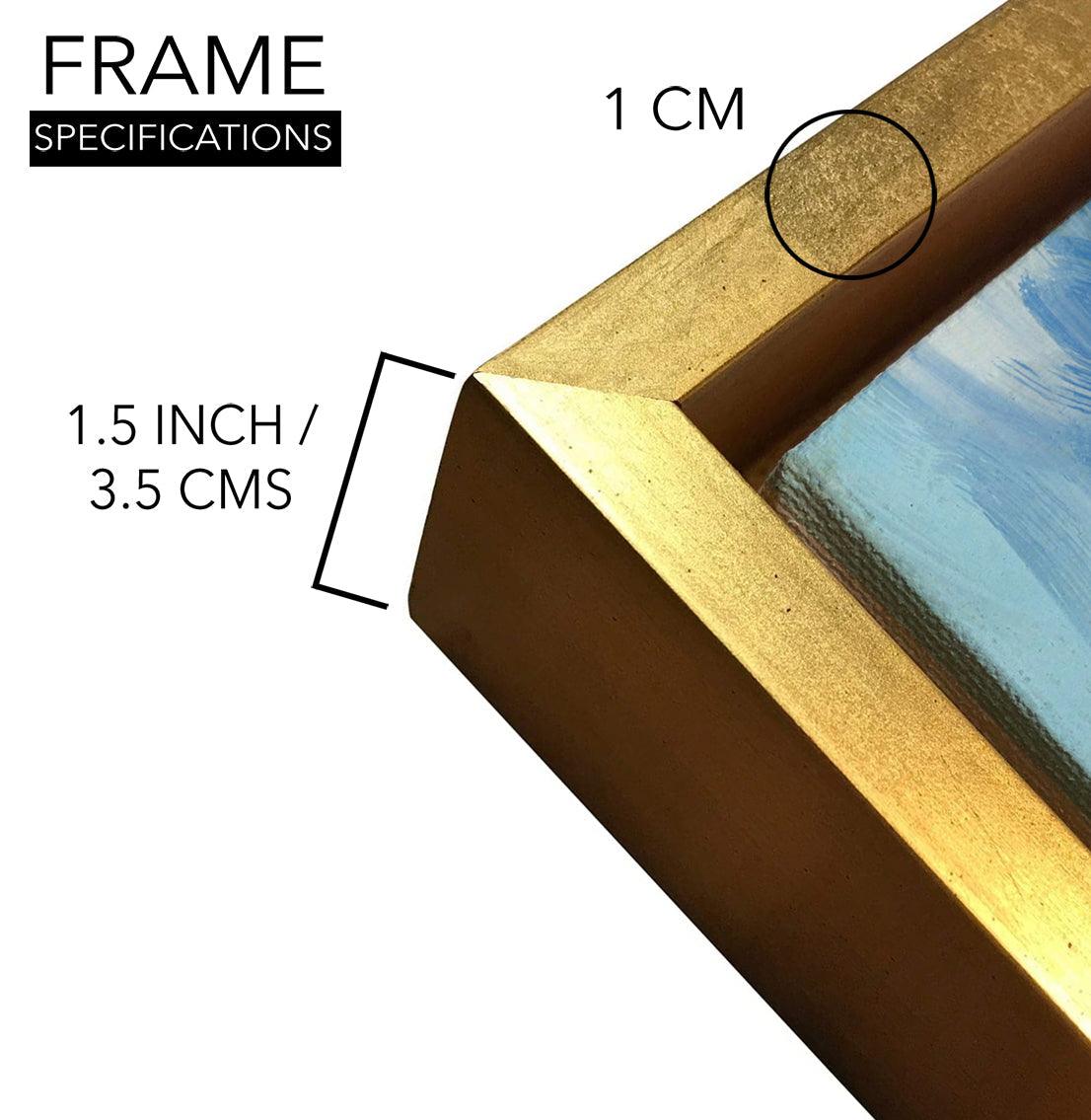 Abstract Modern Art Large Canvas Paintings. Framed Digital Reprints of Famous and Vibrant Artwork (MAWA06) - Khirki.in 