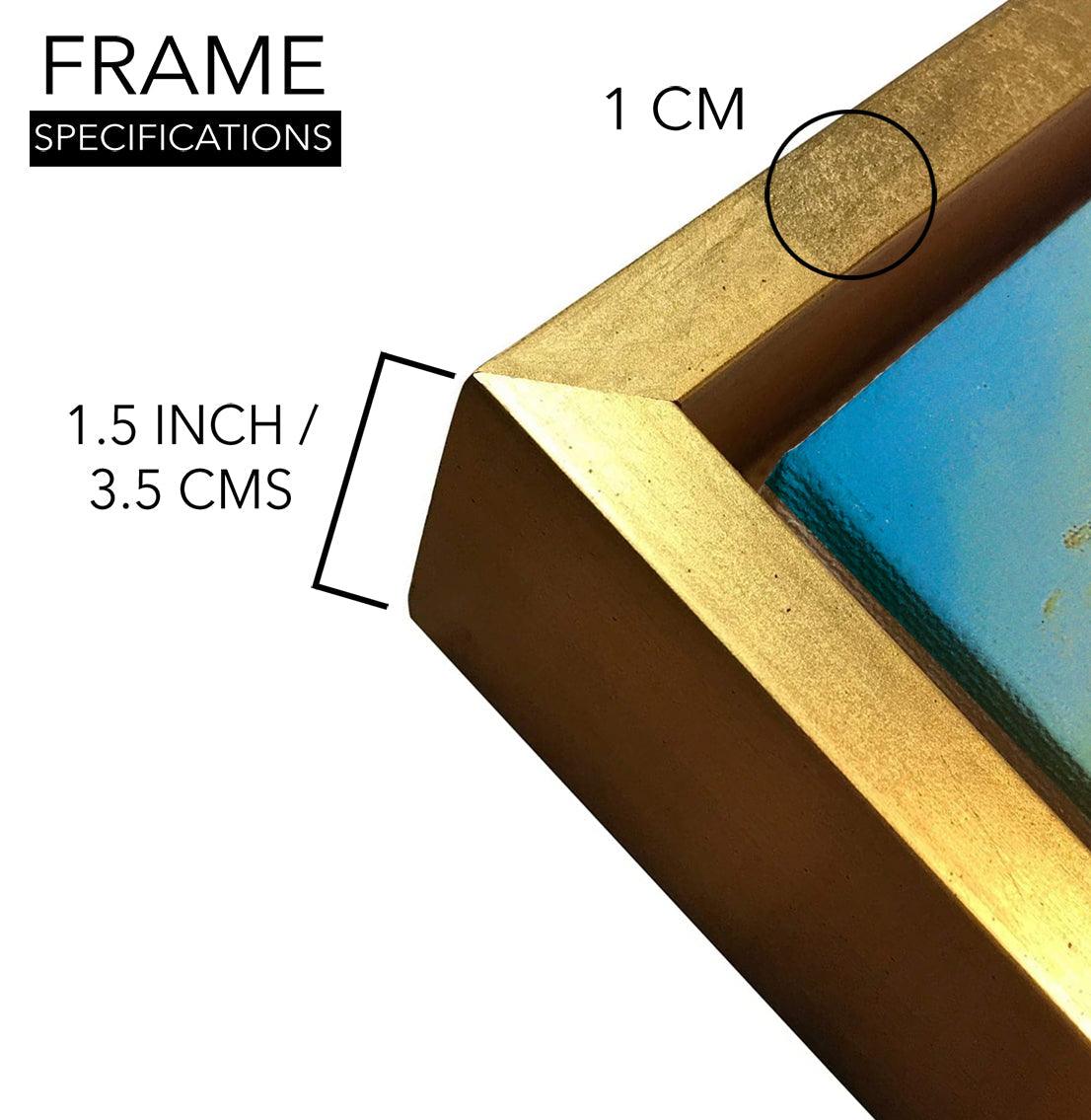 Seven Horses Vastu Canvas Paintings Framed For Living Room Wall Decoration (VAWA01) - Khirki.in 