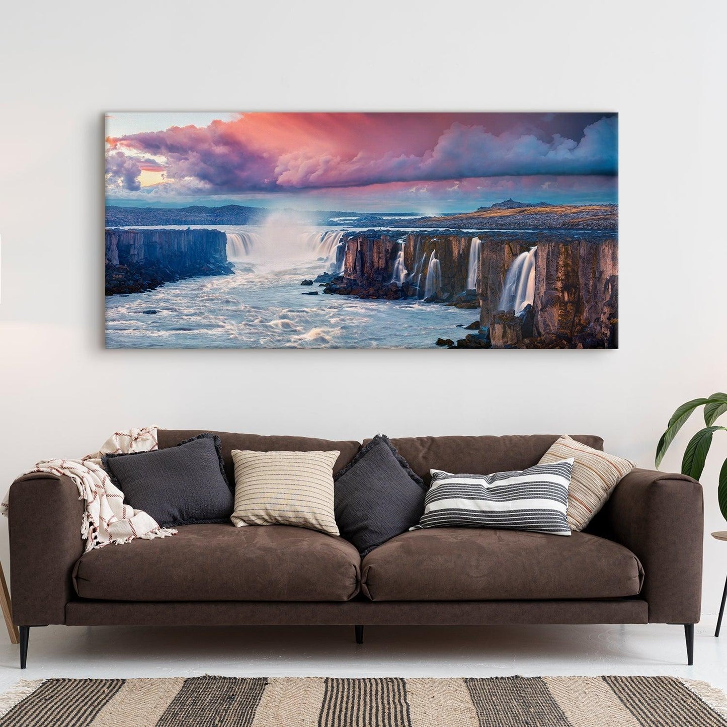 Mesmerising Landscapes Art Large Canvas Paintings. Framed Digital Reprints of Famous and Vibrant Artwork (LDWA17). - Khirki.in 