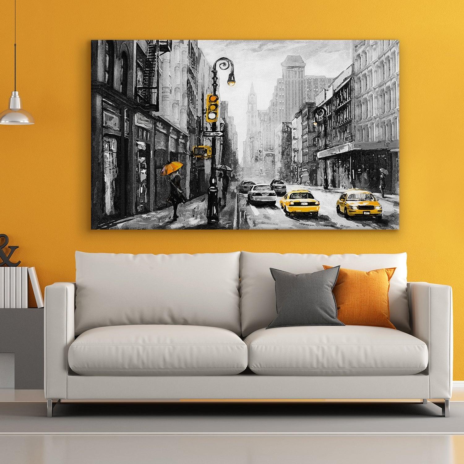 Beautiful Landscapes Painting on Canvas. Large Premium Framed Wall Art for Living Room, Office Spaces.  (LDWA23) - Khirki.in 