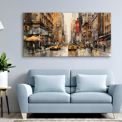 Landscapes Abstract Modern Art Large Canvas Paintings. Framed Digital Reprints of Famous and Vibrant Artwork (LDWA01) - Khirki.in 