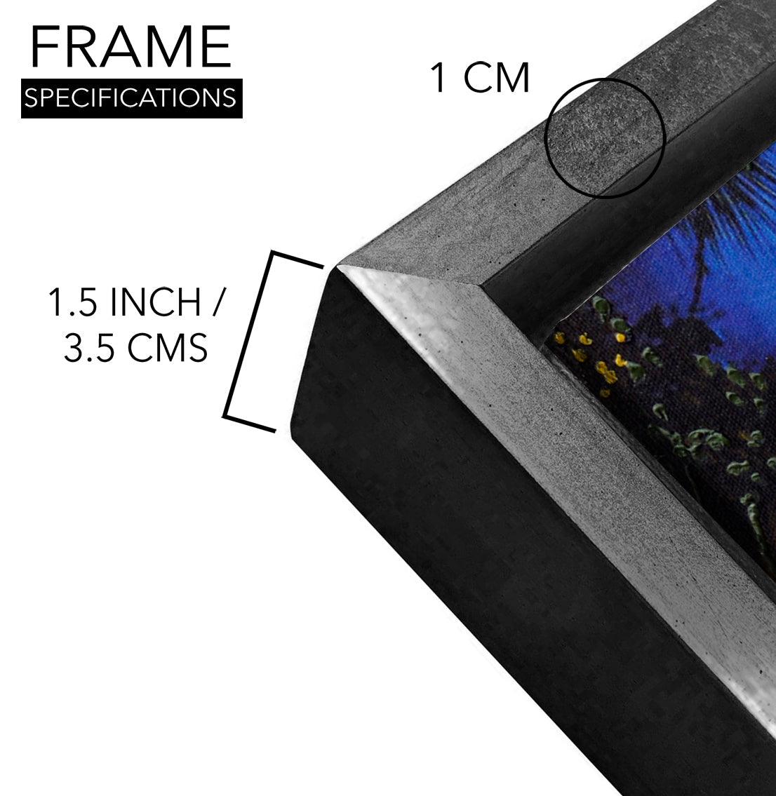 Seven Running Horses Vastu Canvas Paintings Framed For Living Room Wall Decoration (VAWA03) - Khirki.in 