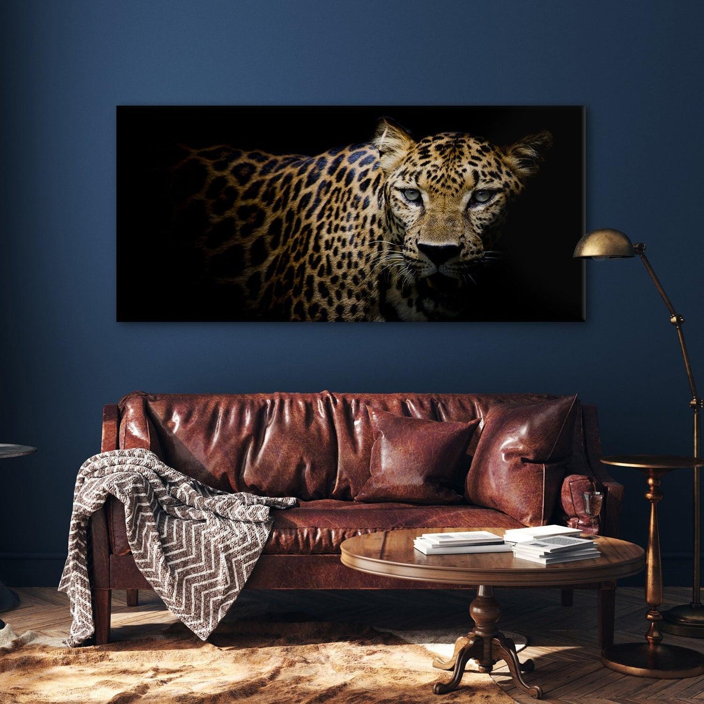 Amazing Wildlife Wall Art. Large Canvas Framed Digital Reprints of Jungle, Wildlife, Animals and Birds. Ready To Hang. Size:  24 Inch x 48 Inch (WBWA40) - Khirki.in 