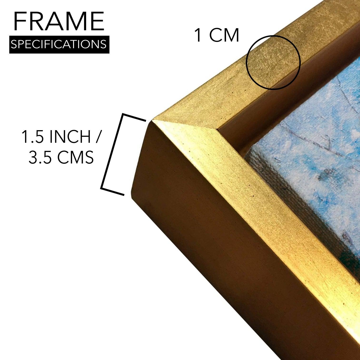 Mesmerising Landscapes Art Large Canvas Paintings. Framed Digital Reprints of Famous and Vibrant Artwork (LDWA11) - Khirki.in 