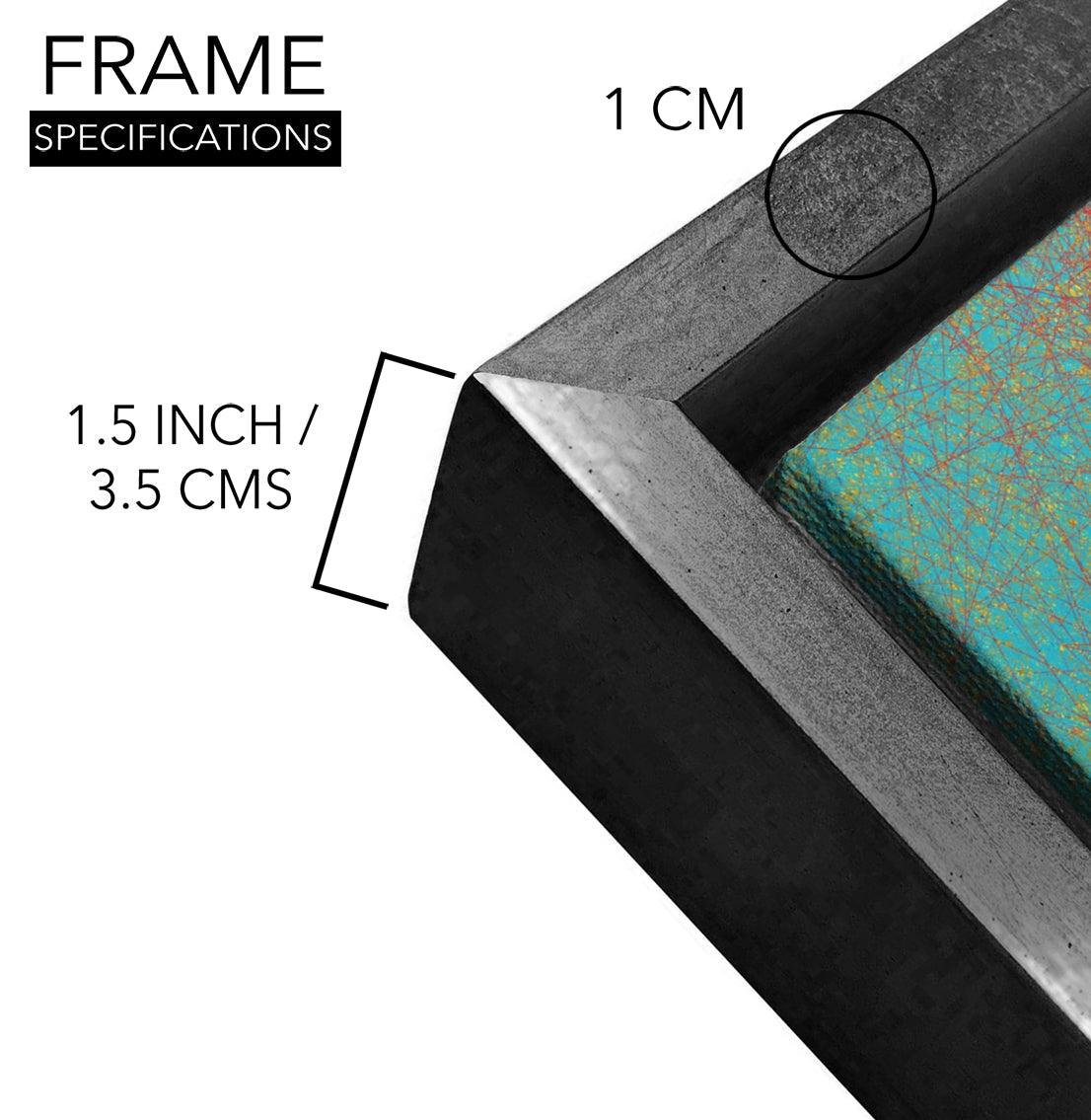 Abstract Modern Art Large Canvas Paintings. Framed Digital Reprints of Famous and Vibrant Artwork (MAWA12) - Khirki.in 