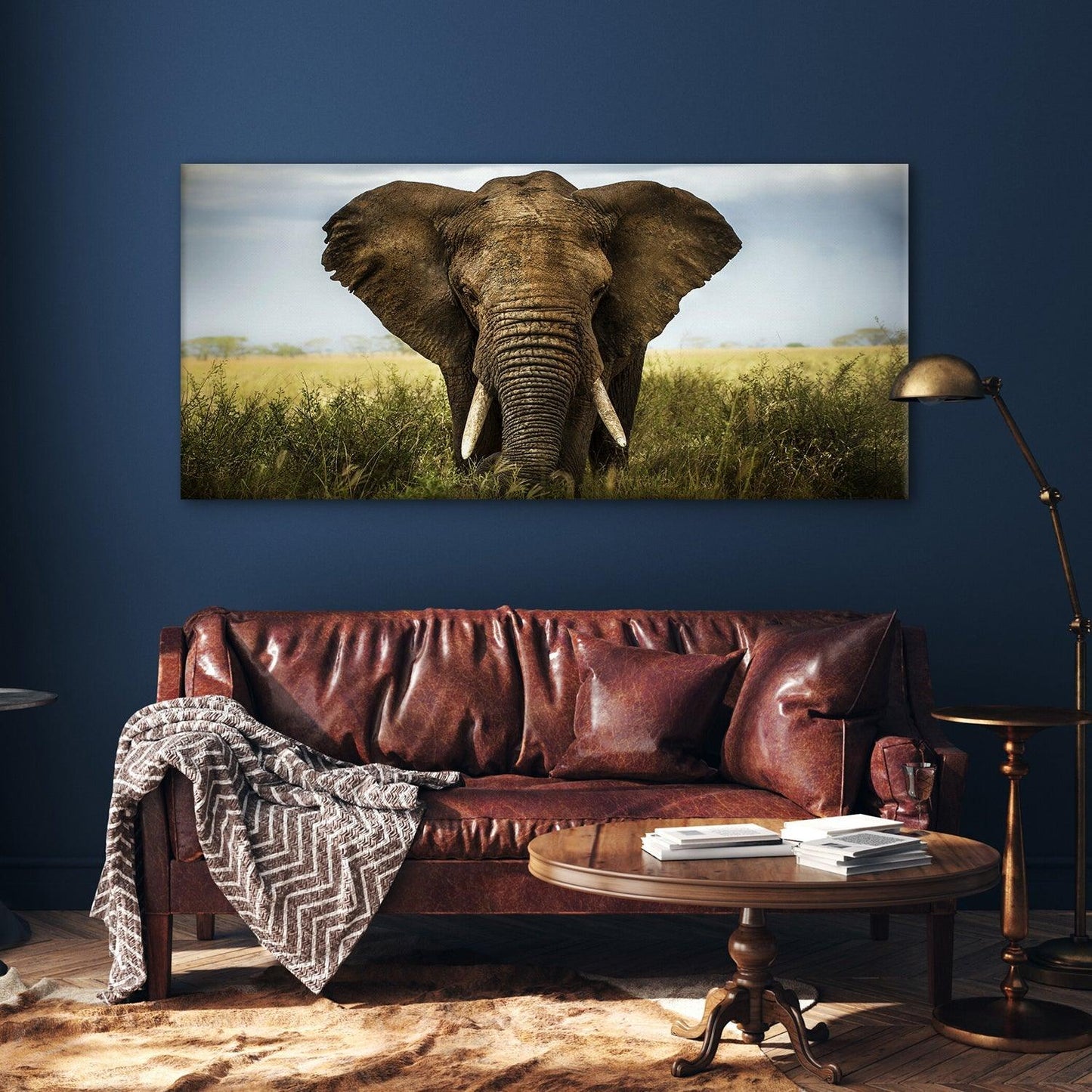 Amazing Wildlife Wall Art. Large Canvas Paintings. Framed Digital Reprints of Jungle, Wildlife, Animals and Birds 24 Inch x 48 Inch (WBWA24) - Khirki.in 
