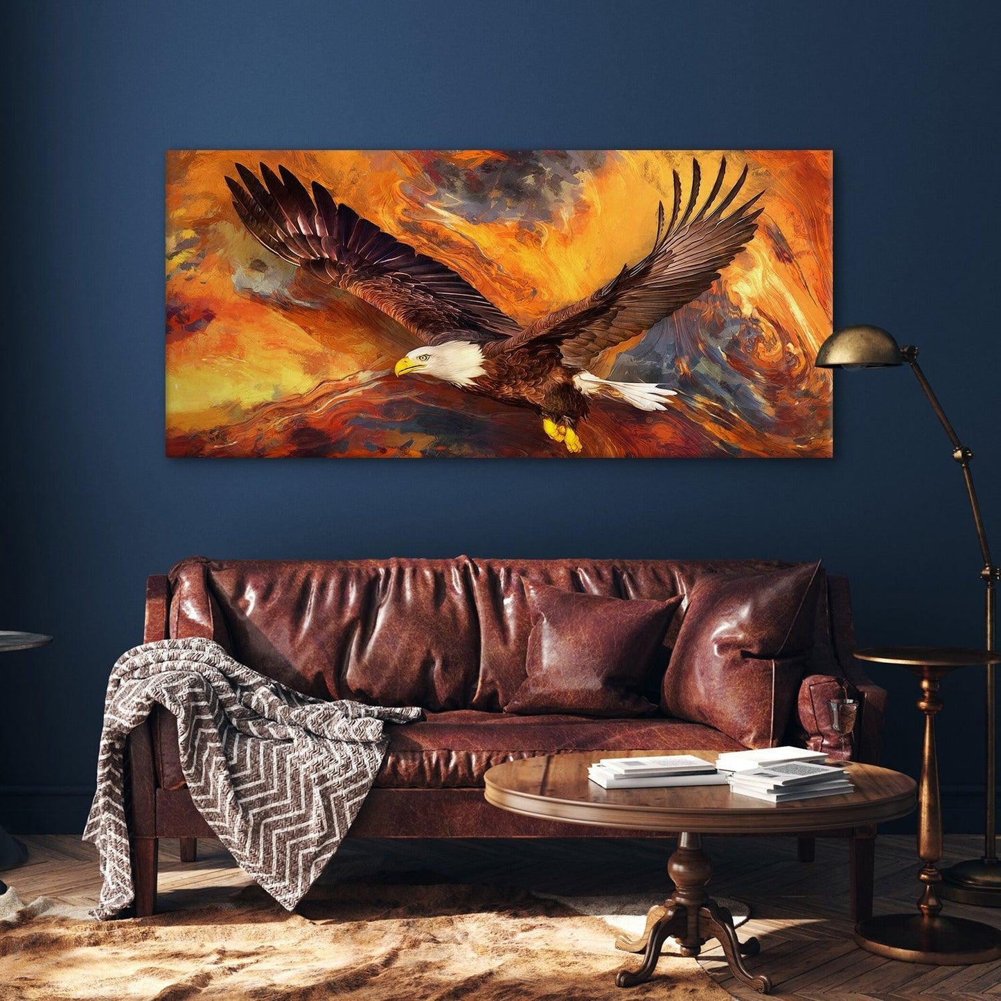 Amazing Wildlife Wall Art. Large Canvas Framed Digital Reprints of Jungle, Wildlife, Animals and Birds. Ready To Hang. Size:  24 Inch x 48 Inch (WBWA46) - Khirki.in 