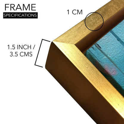 Amazing Wildlife Wall Art. Large Canvas Framed Digital Reprints of Jungle, Wildlife, Animals and Birds. Ready To Hang. Size:  24 Inch x 48 Inch (WBWA48) - Khirki.in 