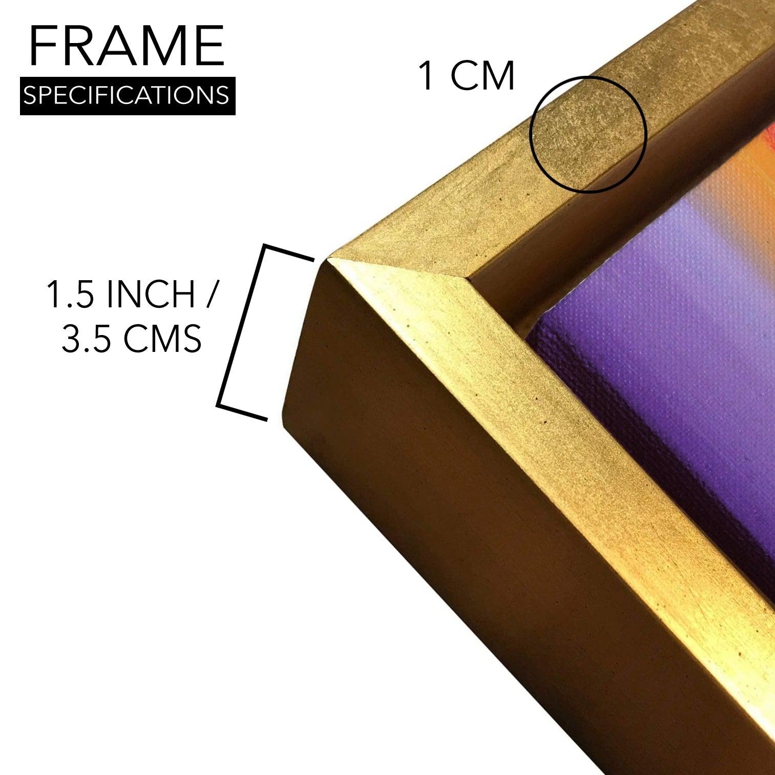 Landscapes Abstract Modern Art Large Canvas Paintings. Framed Digital Reprints of Famous and Vibrant Artwork (LDWA04) - Khirki.in 