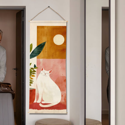 Large Wallpaper Style Wall Hanging Tapestry. Thick fabric, Ready to Hang Wall Décor. Size 24 In x 60 In. BOHOTPS003