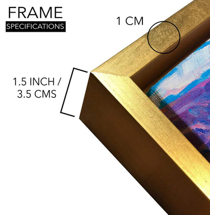 Beautiful Landscapes Painting on Canvas. Large Premium Framed Wall Art for Living Room, Office Spaces.  (LDWA24) - Khirki.in 