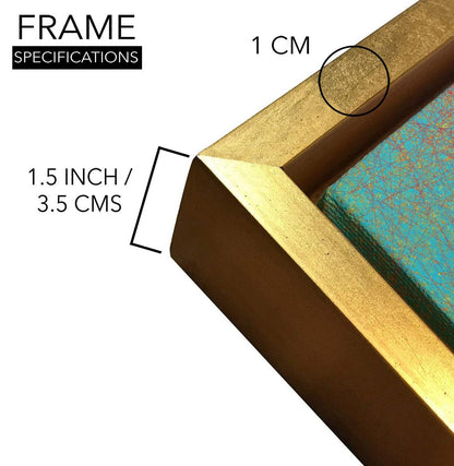 Abstract Modern Art Large Canvas Paintings. Framed Digital Reprints of Famous and Vibrant Artwork (MAWA12) - Khirki.in 