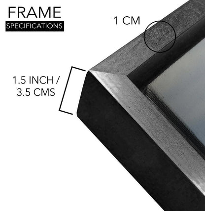 Amazing Wildlife Wall Art. Large Canvas Paintings. Framed Digital Reprints of Jungle, Wildlife, Animals and Birds 24 Inch x 48 Inch (WBWA24) - Khirki.in 