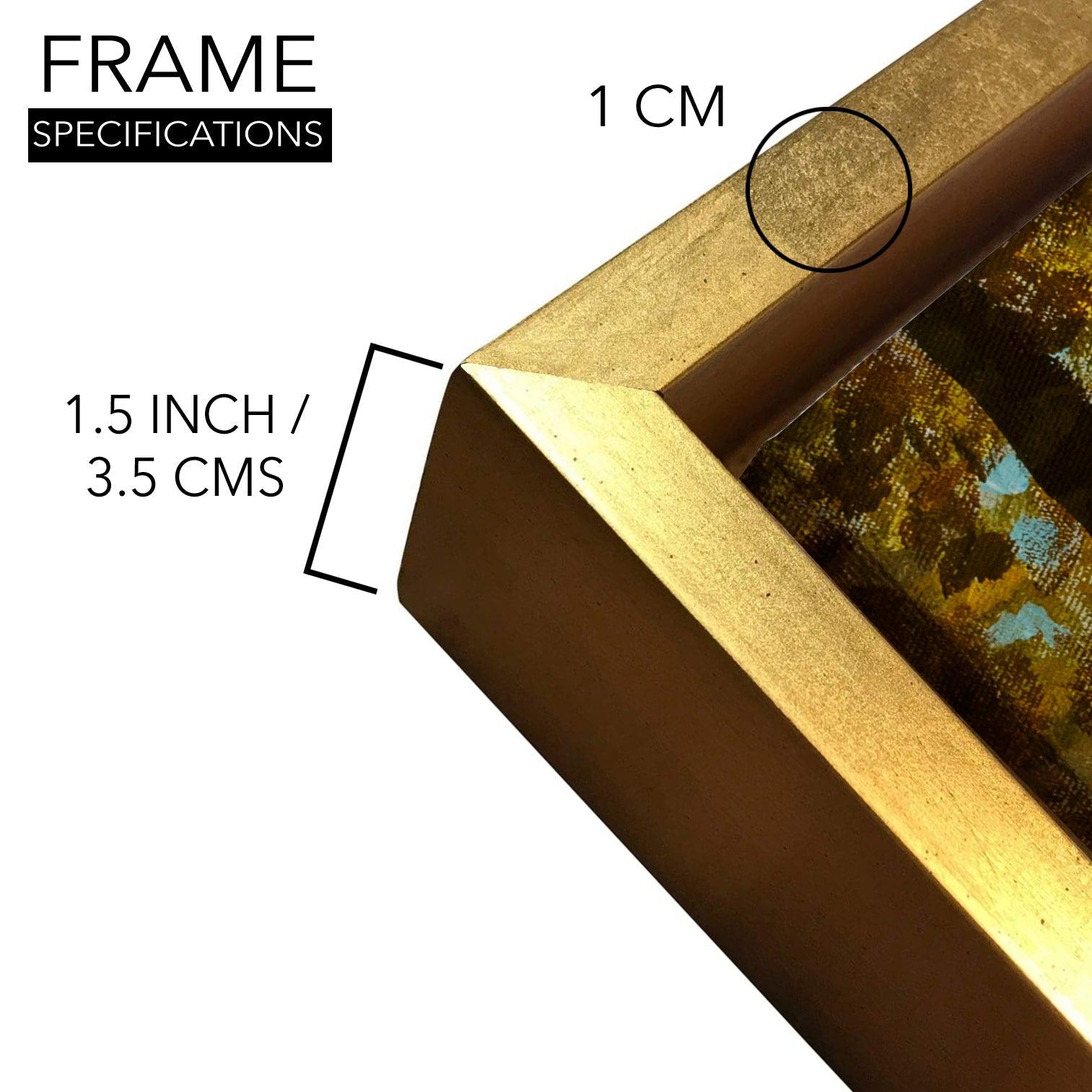 Amazing Wildlife Wall Art. Large Canvas Paintings. Framed Digital Reprints of Jungle, Wildlife, Animals and Birds 24 Inch x 48 Inch (WBWA19) - Khirki.in 