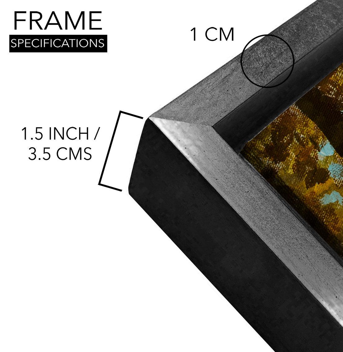 Amazing Wildlife Wall Art. Large Canvas Paintings. Framed Digital Reprints of Jungle, Wildlife, Animals and Birds 24 Inch x 48 Inch (WBWA19) - Khirki.in 