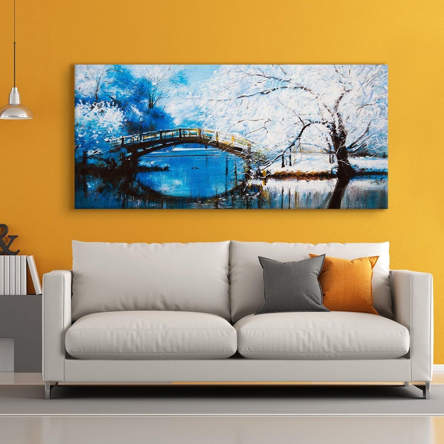 Mesmerising Landscapes Art Large Canvas Paintings. Framed Digital Reprints of Famous and Vibrant Artwork (LDWA11) - Khirki.in 