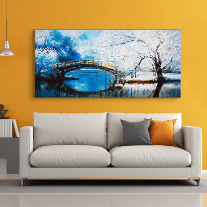 Mesmerising Landscapes Art Large Canvas Paintings. Framed Digital Reprints of Famous and Vibrant Artwork (LDWA11) - Khirki.in 